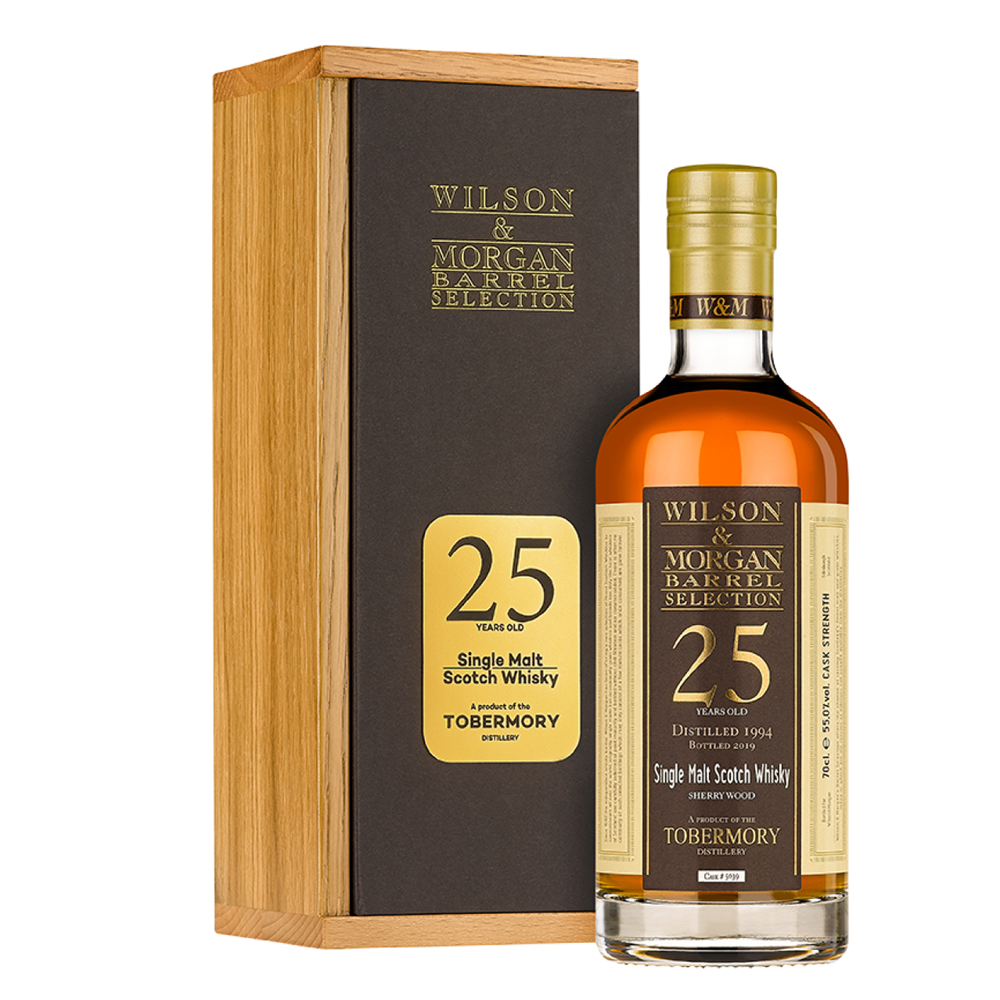 Tobermory 25 Jahre Whisky / 1994-2019 Sherry Wood / 55% 0,7l / limitiert / Wilson Morgan