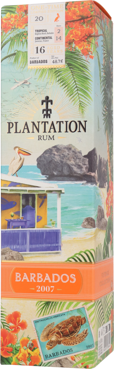 Plantation Barbados 2007 one Time 16 Jahre Rum / 48,7% Vol. 0,7 ltr.