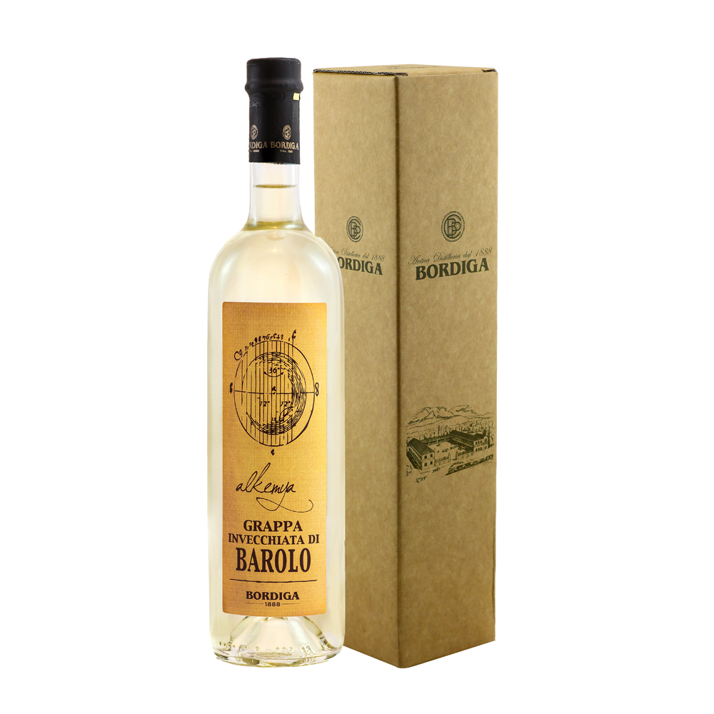 BORDIGA Grappa Invecchiata di Barolo / 40% Vol. 0,7l / Fassreife / in Geschenkhülle