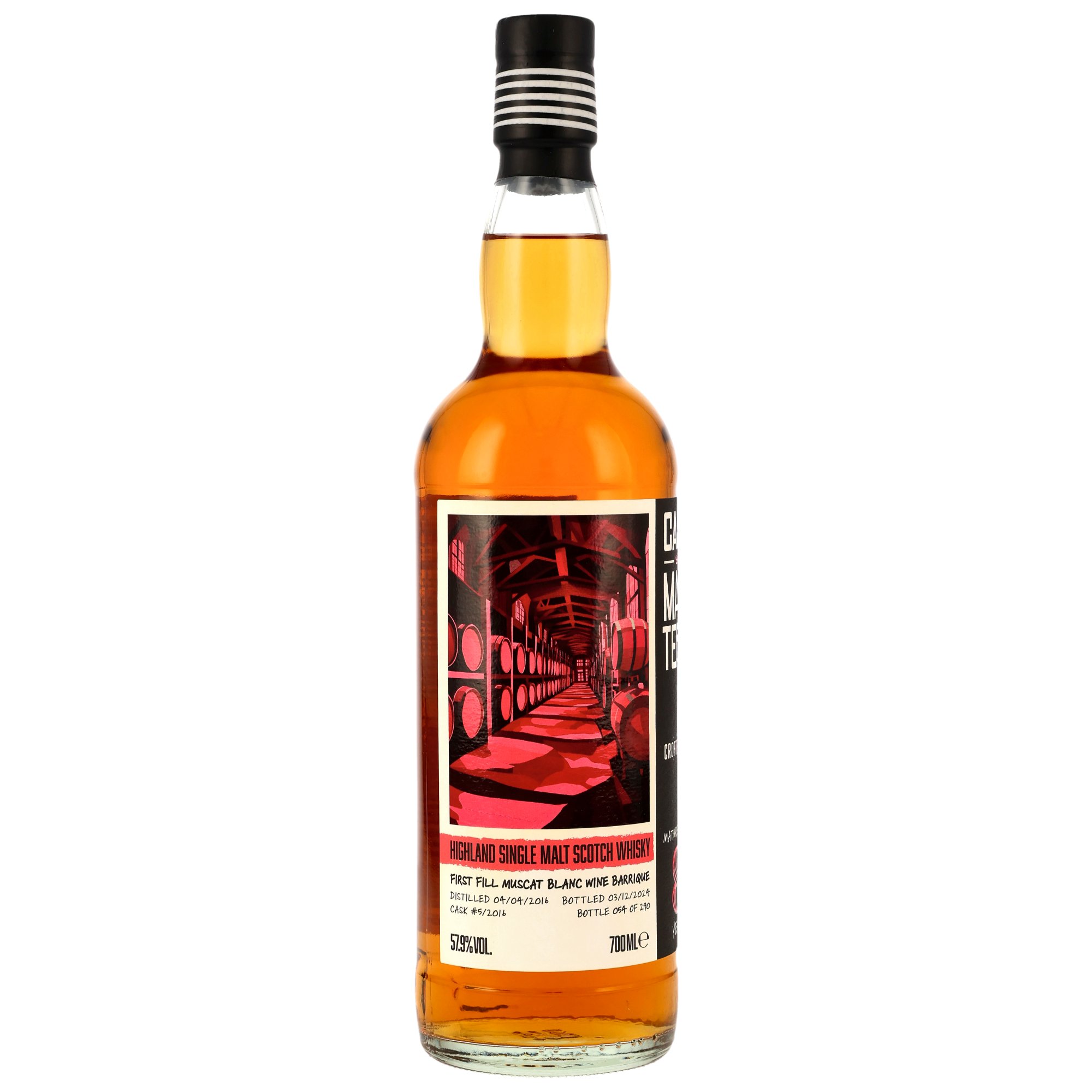 Croftengea 2016-2024 / 8Jahre 1st Fill Muscat Blanc Wine Barrique #5/2016 Cask Masters Brave New Spirits 57,9% 0,7l  