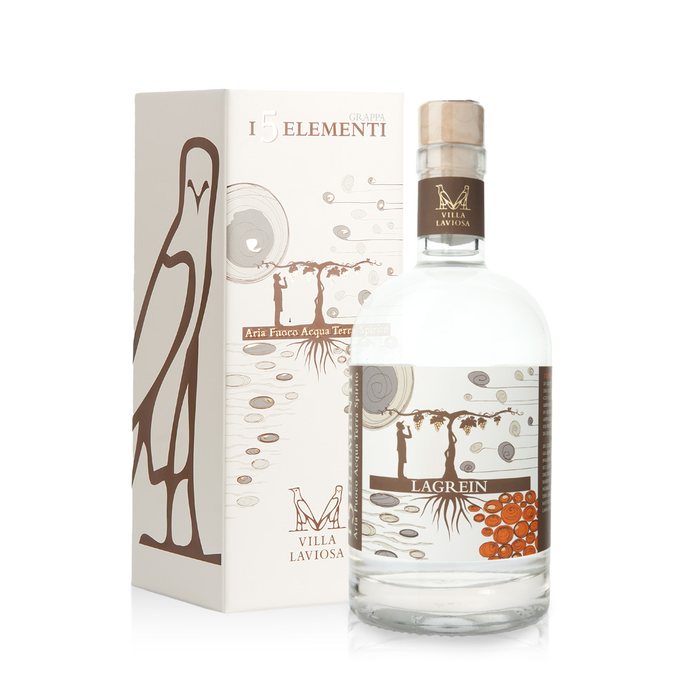Villa Laviosa Grappa 5 Elemente - Lagrein, 43% Vol. 0,5 ltr.